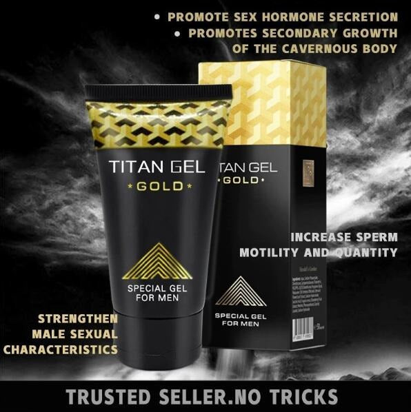 Titan Gel Gold Original – Gel Intime de Massage Premium pour Hommes (50 ml)